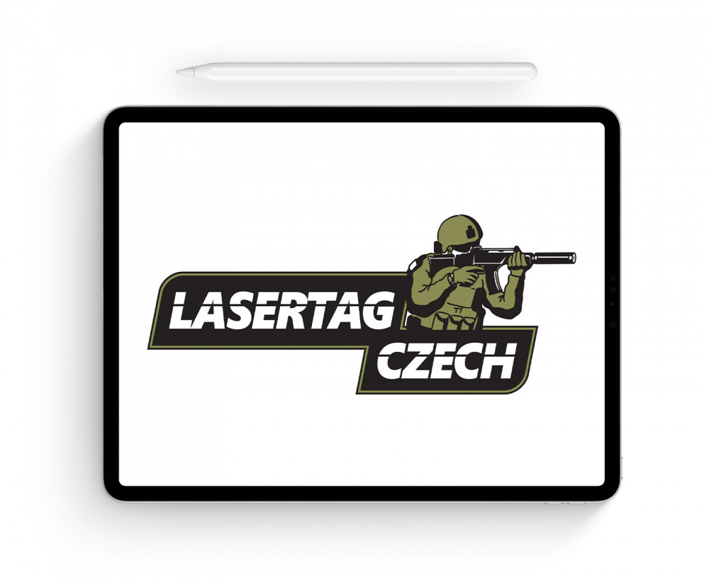 Ilustrace – logo pro Laser Tag Czech