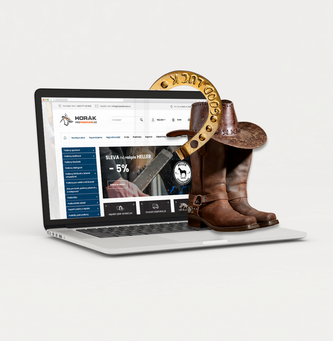 E-shop na míru Pro Podkováře