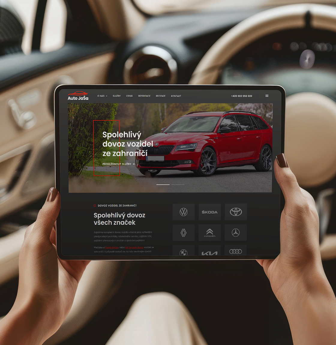 Firemní web pro Auto Jaša