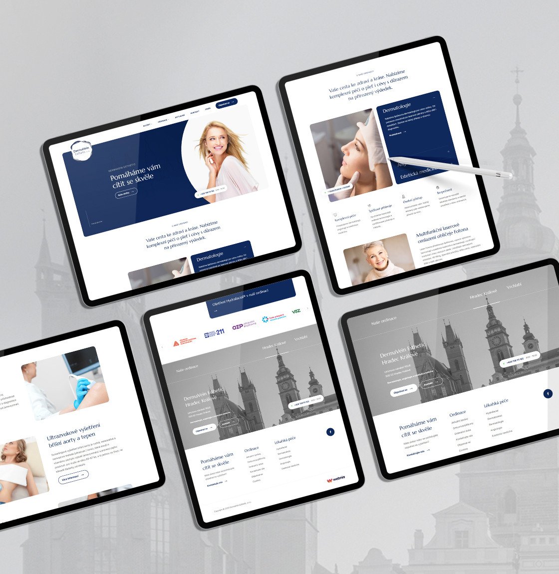 Firemní web DermaVein Esthetic v Hradci Králové